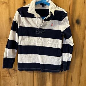 Polo by Ralph Lauren Kids Black and White Striped Shirt